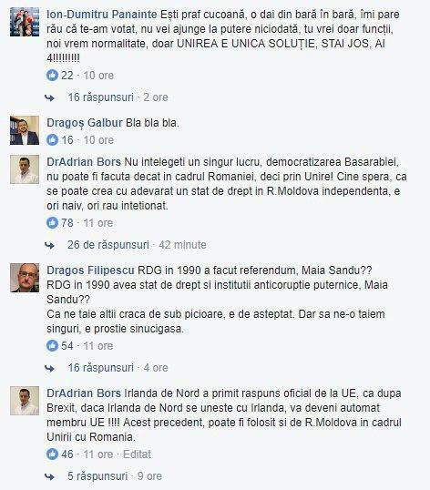Maia Sandu, luată în furci de internauți: Tu vrei doar funcții, noi vrem normalitate, doar unirea e unica soluție