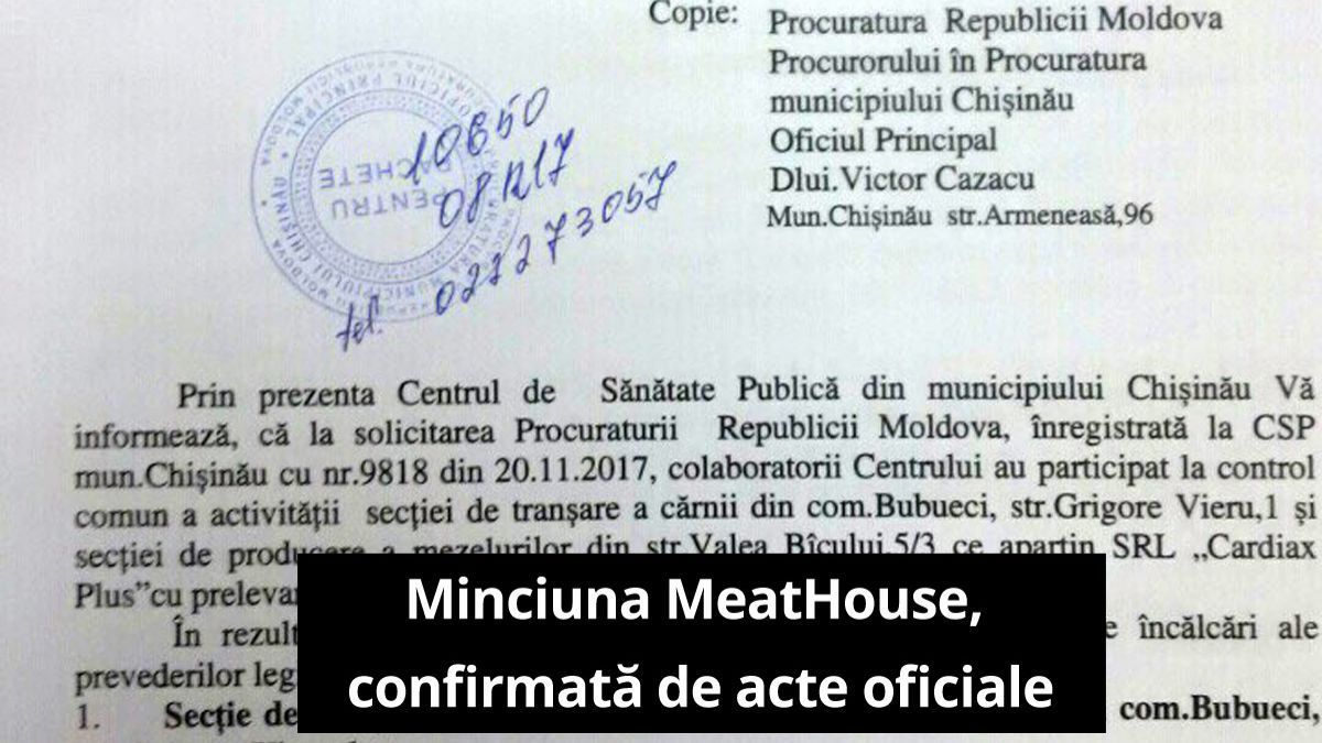 Meat-House, compania din scandalul mezelurilor alterate. Intervenția Procuraturii