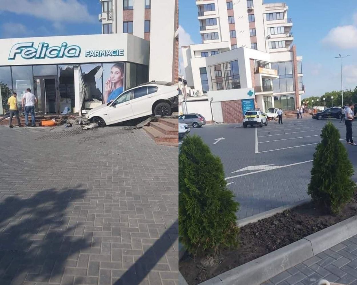 В Дурлештах водитель за рулем BMW въехал в аптеку