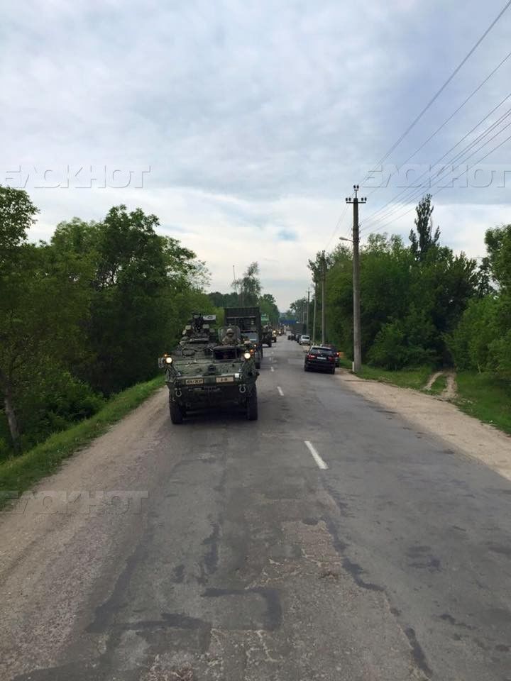 Американская военная техника продолжает продвигаться вглубь Молдовы