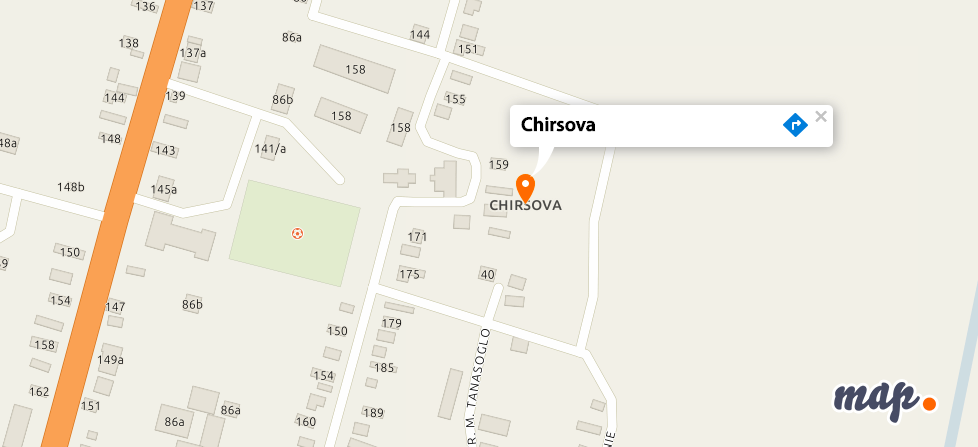 Satul Chirsova a apărut pe PointMap