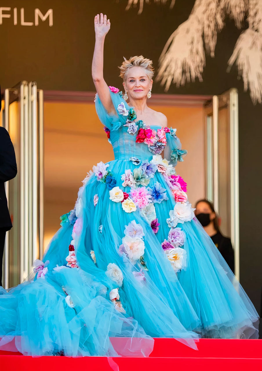 Шэрон Стоун блистала в наряде от Dolce & Gabbana в Каннах