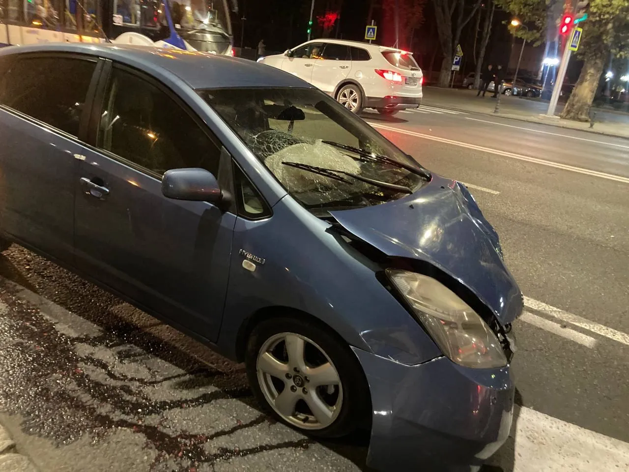 ДТП в центре Кишинева: столкнулись два автомобиля