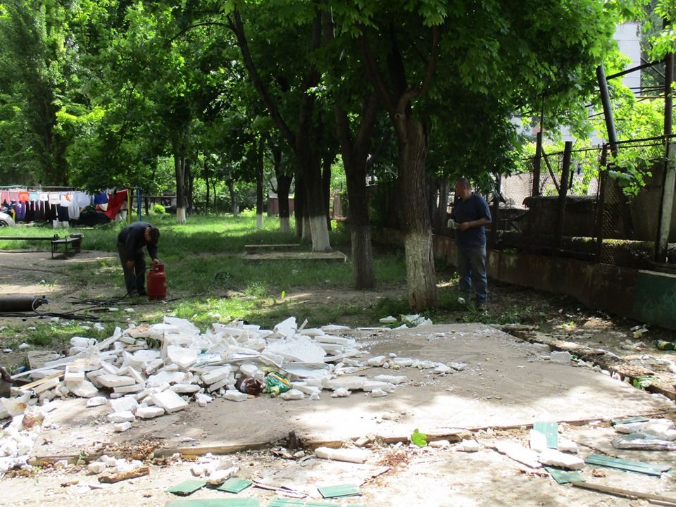 На Рышкановке демонтируют незаконно установленные киоски