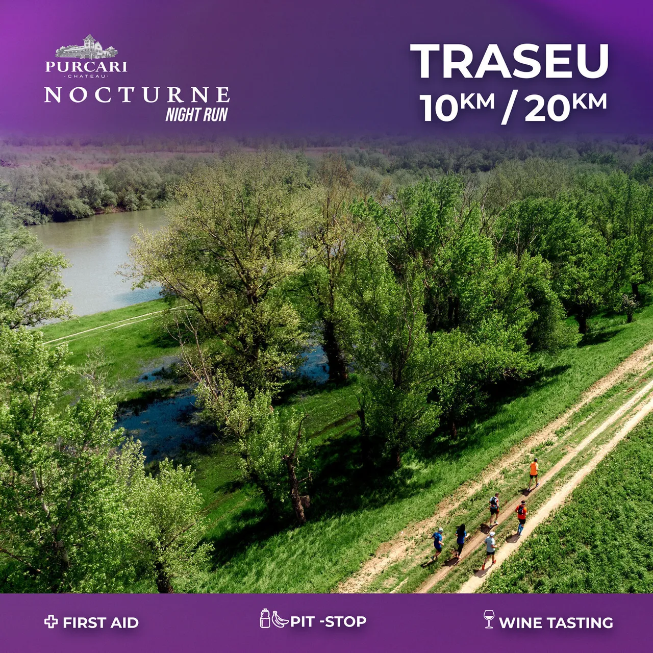 Night Run в Château Purcari: Получи уникальный опыт - пробежка по виноградникам в цветах заката