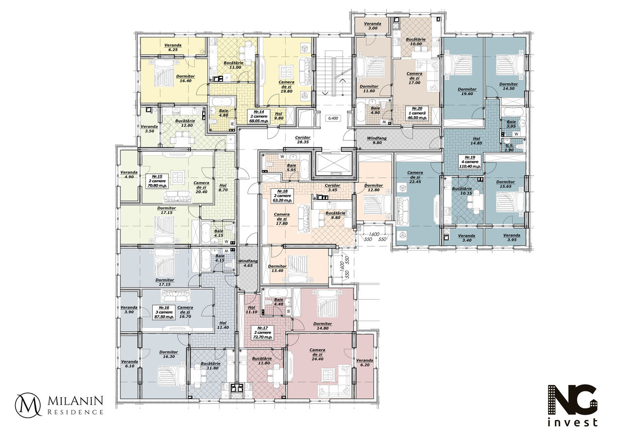 Milanin Residence: Квартиры премиум класса в самом центре Кишинева ®