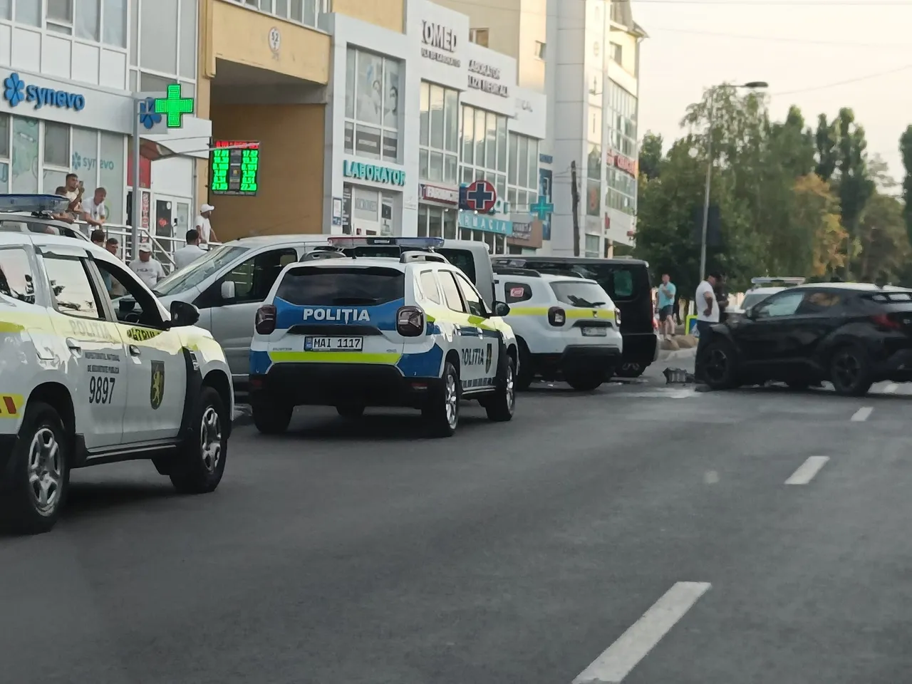 В Кишиневе произошло ДТП: пострадал полицейский