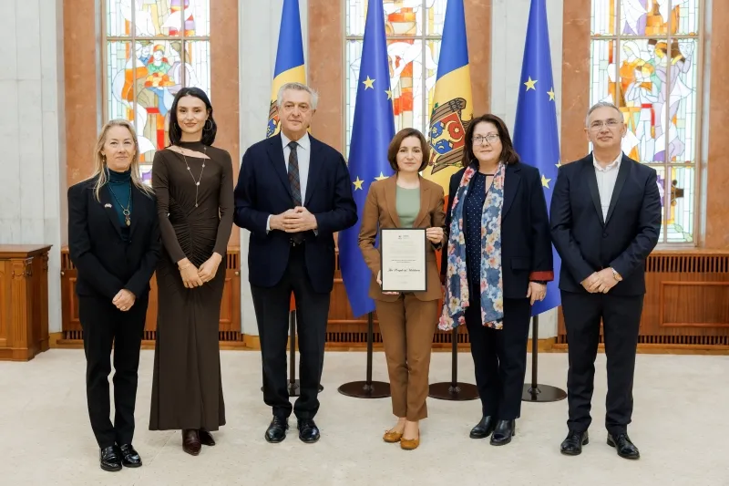 Maia Sandu a primit Mențiunea de Onoare a Premiului Nansen pentru Refugiați