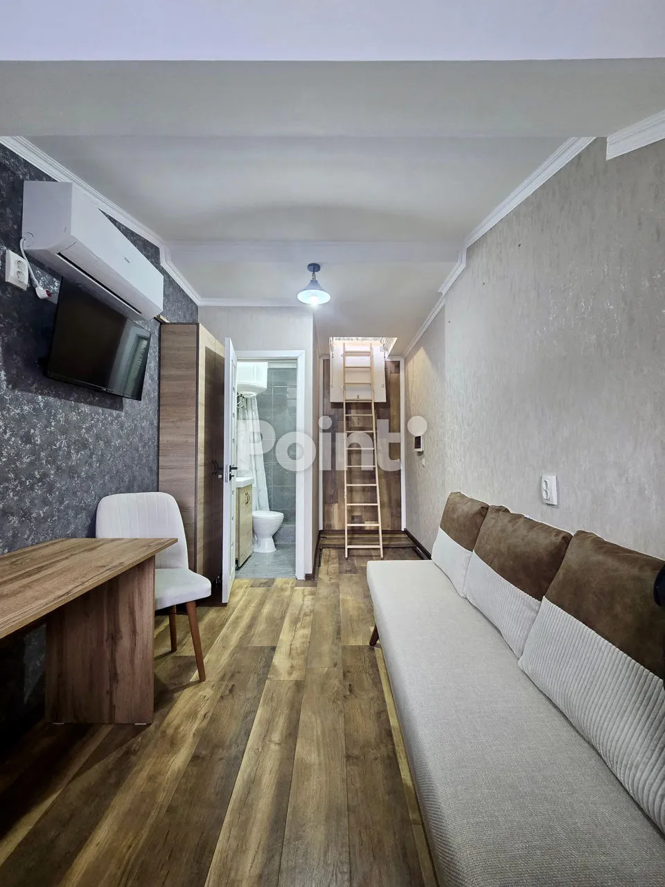 În Capitală se vinde o mansardă în care trebuie să urci pe o scară pliabilă