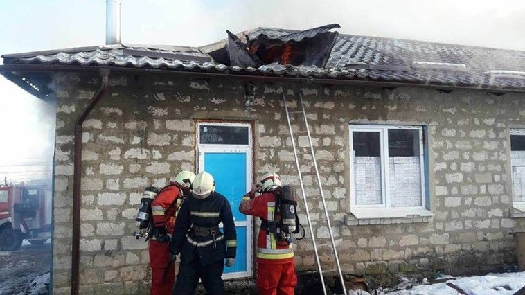 В Оргееве загорелась столовая одной из школ