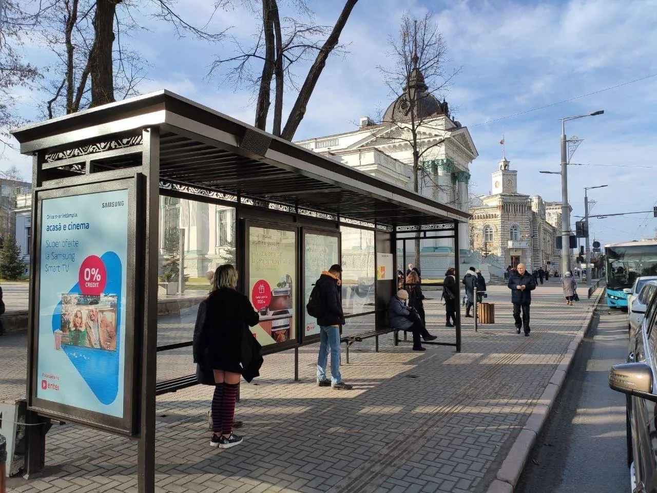 Остановки на улицах Кишинева были обновлены и отремонтированы