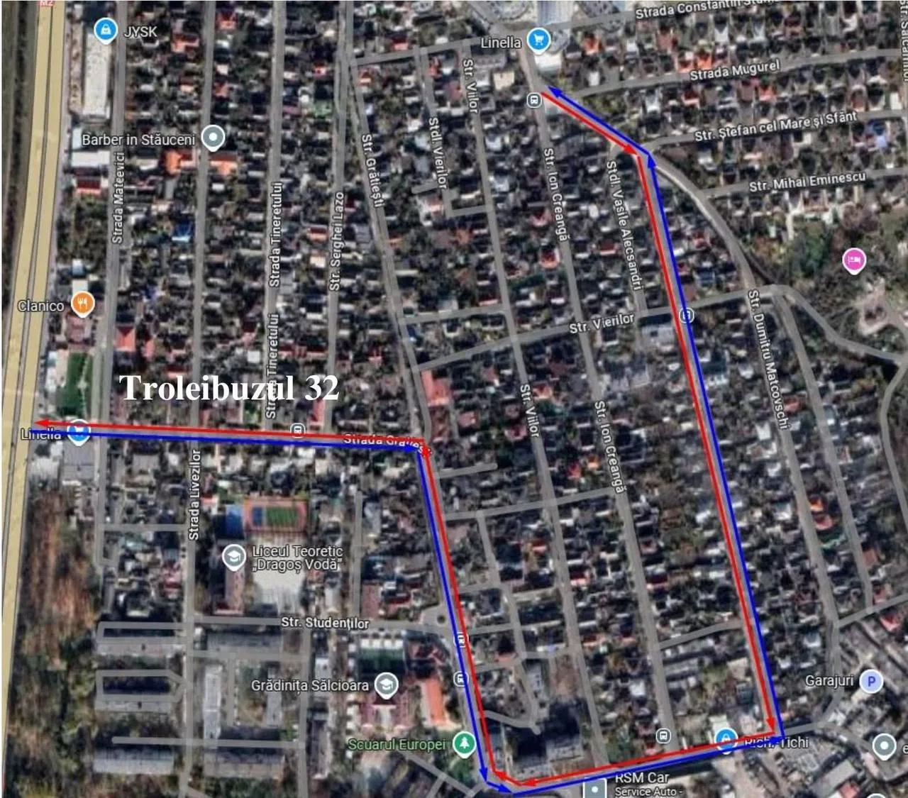 В Кишиневе троллейбус №32 и автобус №37 временно меняют маршруты
