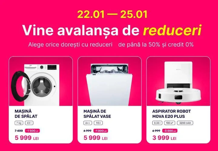 Enter: O adevărată avalanșă de reduceri