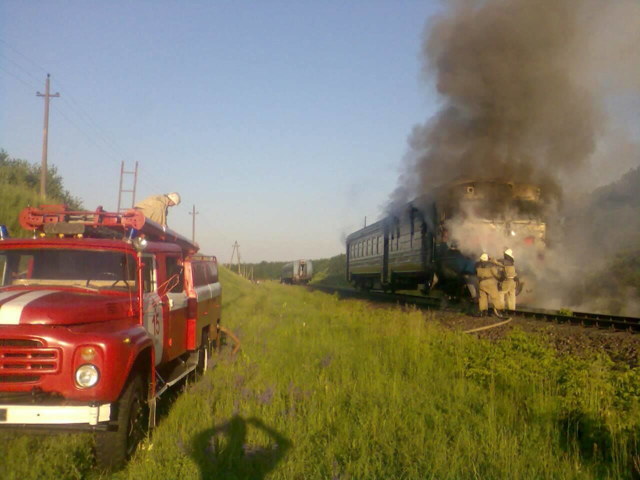В Винницкой области произошел пожар в пассажирском поезде