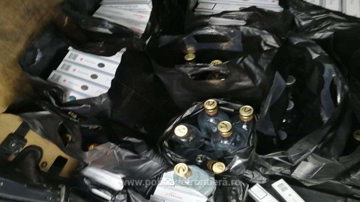 Женщина из Молдовы пыталась провезти в Румынию сигареты, водку, топливо и пестициды