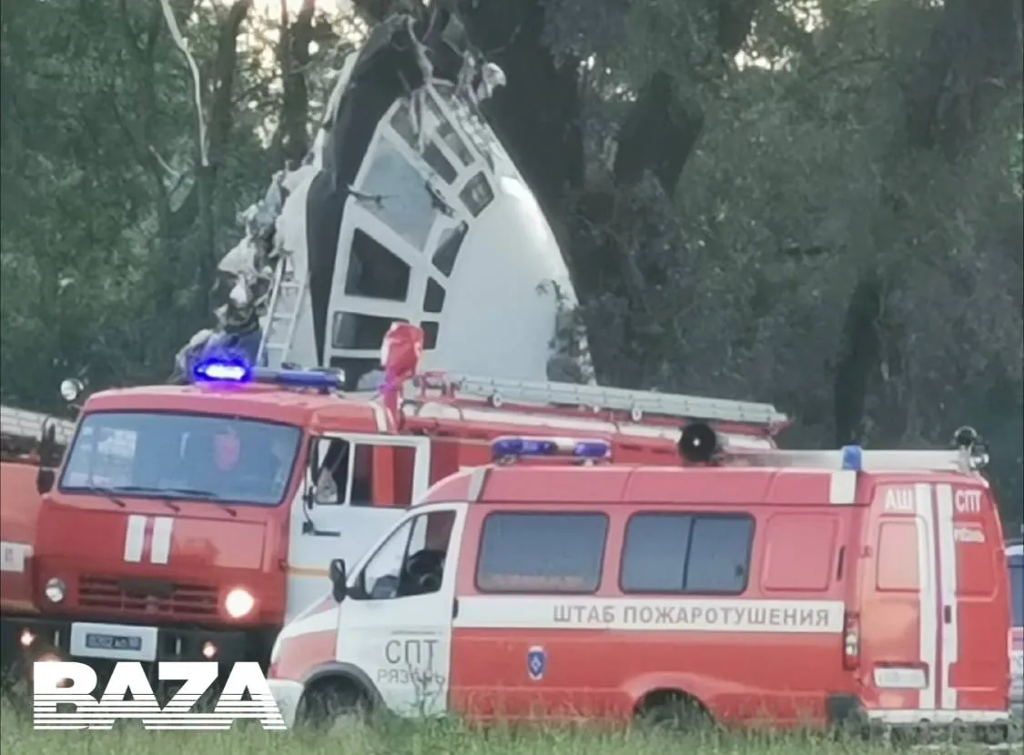 В Рязани упал самолет Ил-76: четверо погибших