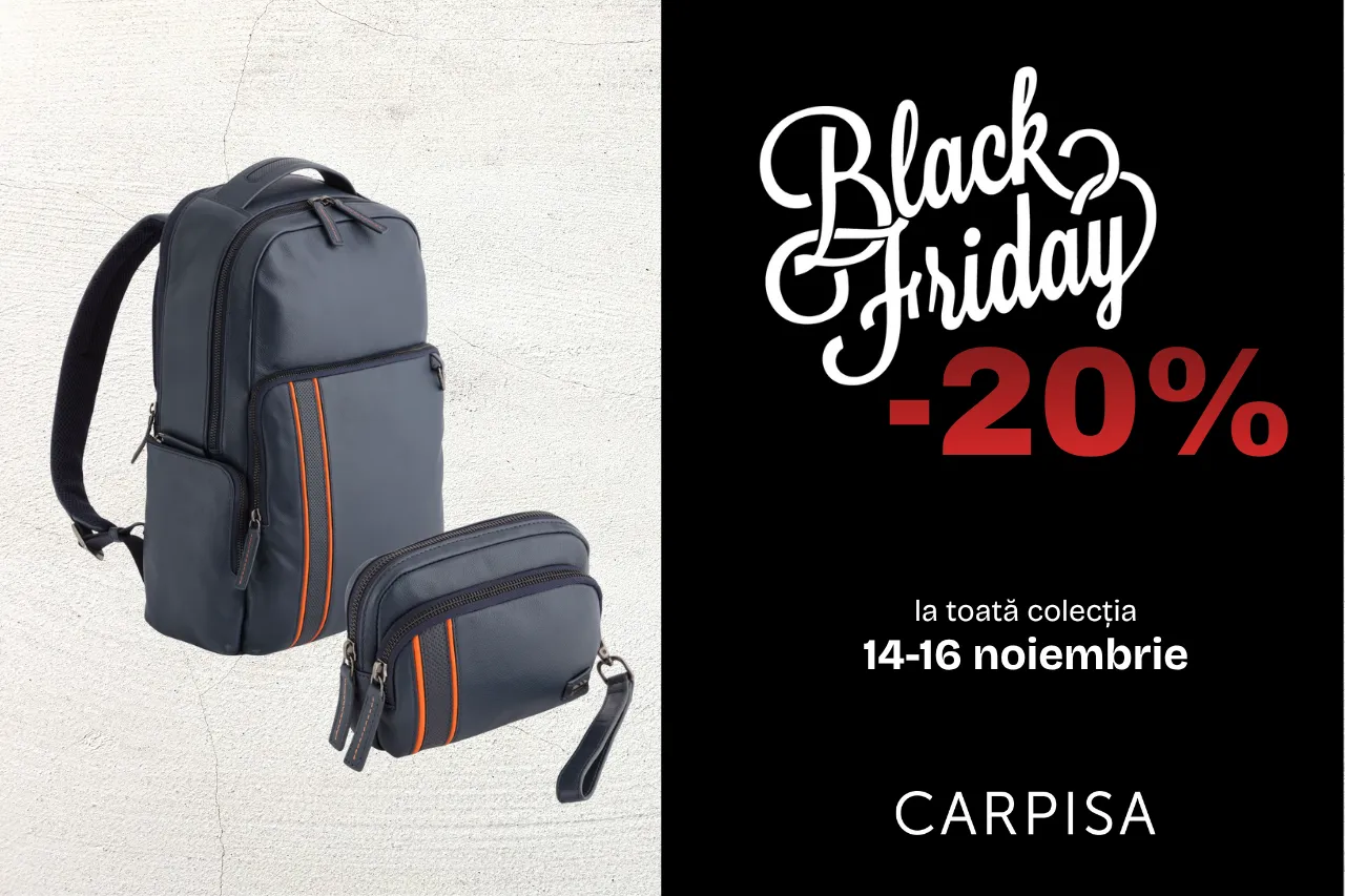 Black Friday в Caprisa - чемоданы и сумки со скидкой 20%, только 14-16 ноября