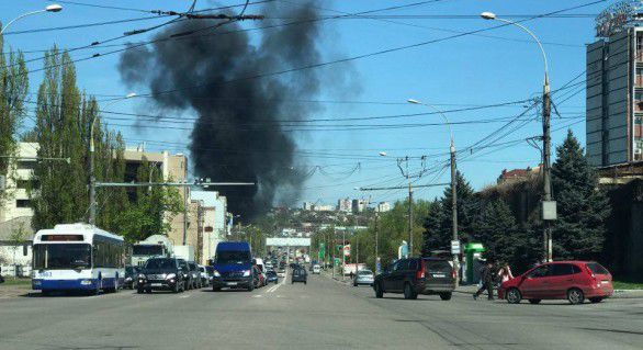 Explozie și fum în sectorul Buiucani al capitalei