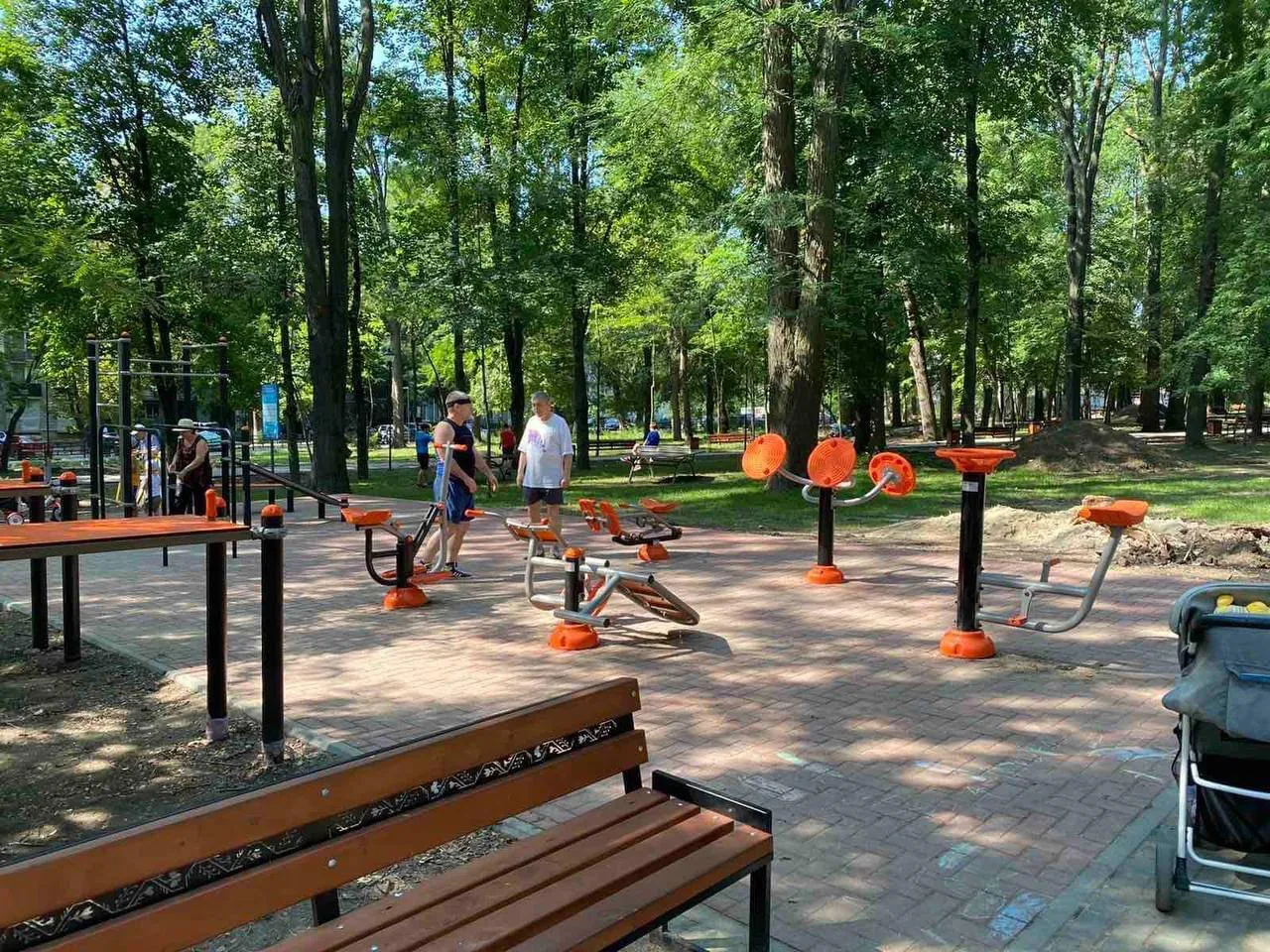 В парке «Думитру Рышкану» появились площадки для фитнеса/workout