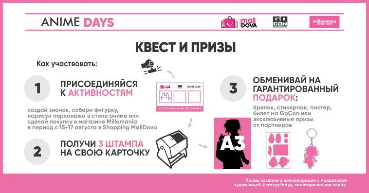 Anime Days в Shopping MallDova - 3 дня аниме, манги, косплея и K-pop