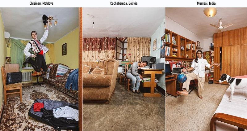Moldova într-un proiect fotografic cu interiorul căminelor studențești din diverse colțuri ale lumii