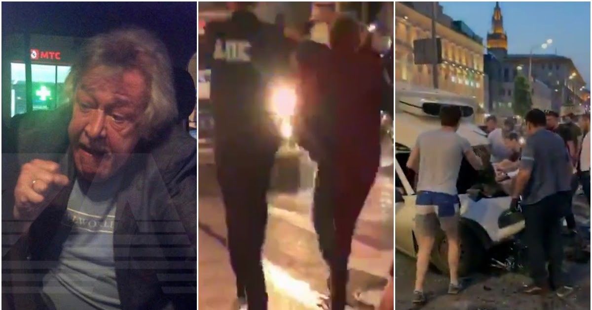 Актер Михаил Ефремов попал в серьезную аварию в центре Москвы