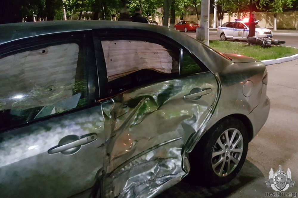 Мотоциклист и автоледи госпитализированы в результате ДТП в Тирасполе