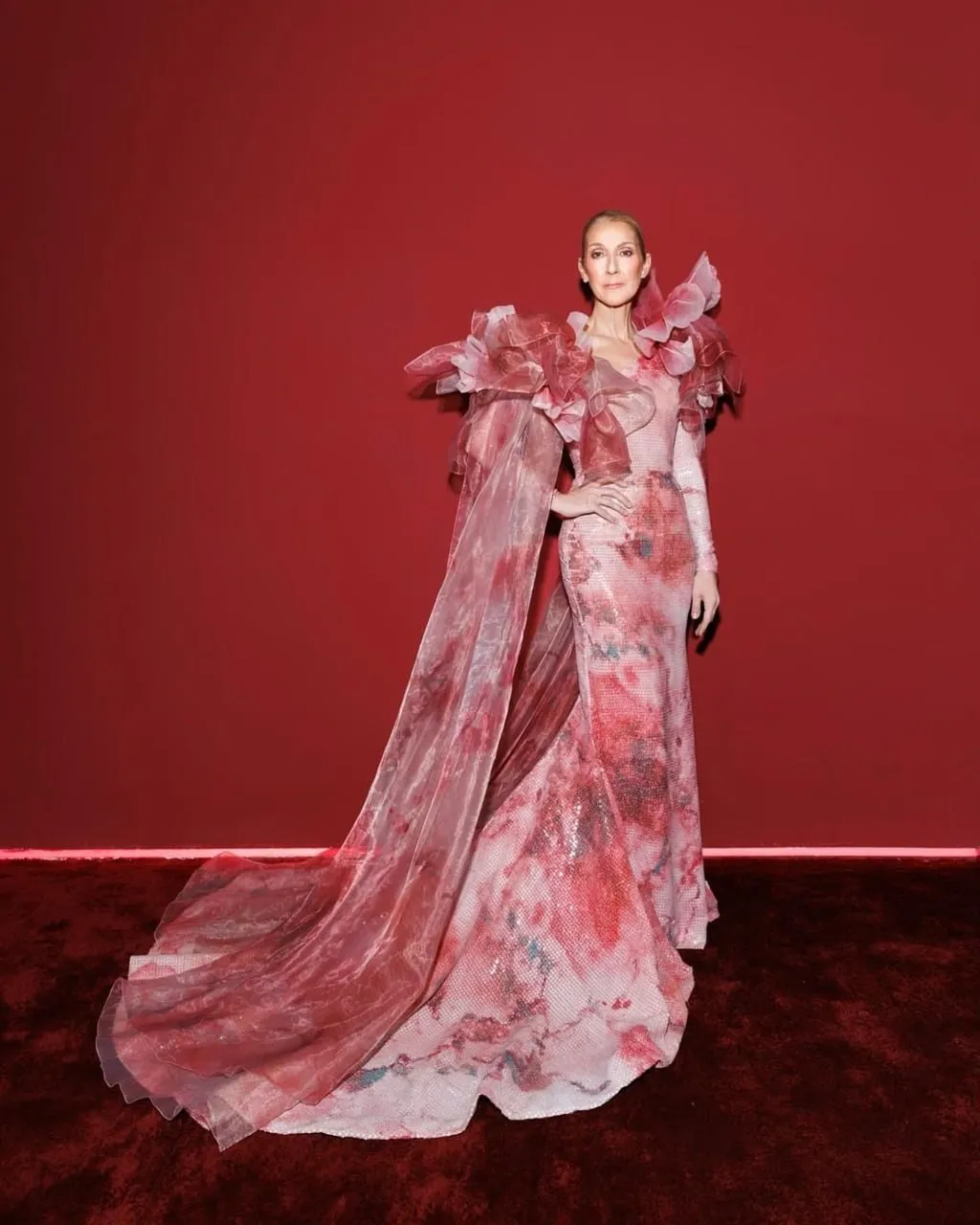 Celine Dion, care e grav bolnavă, a cântat la prezentarea de modă Elie Saab