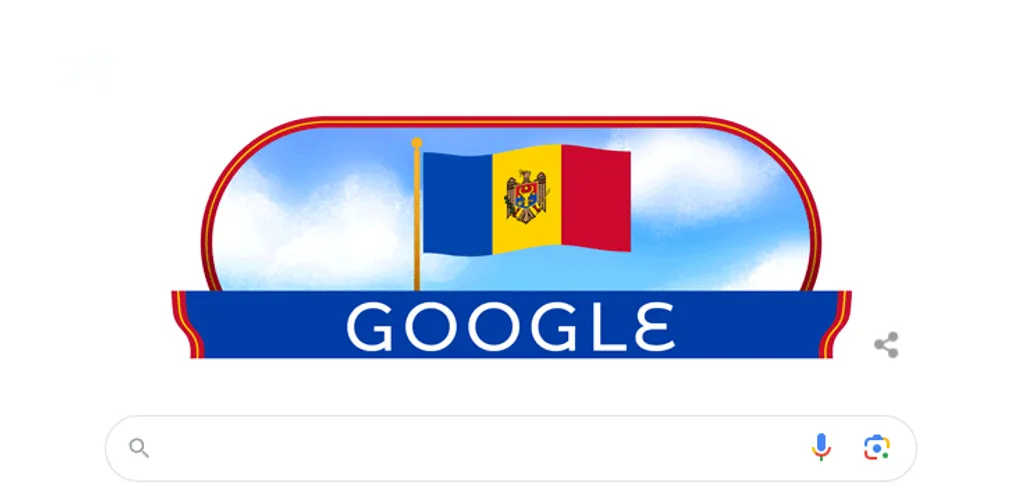 Google поздравил Молдову с Днем независимости новым дудлом
