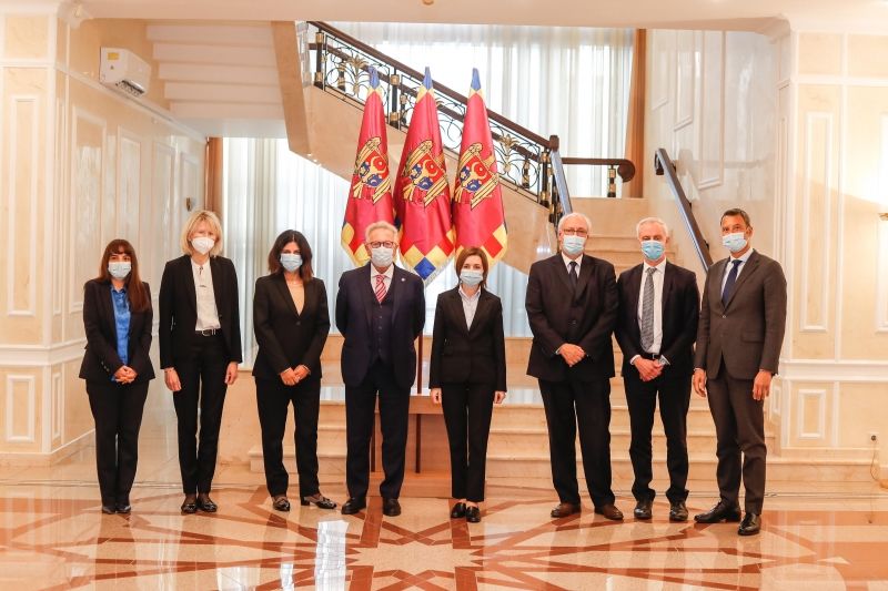 Президент Молдовы провела дискуссию с официальными лицами Совета Европы