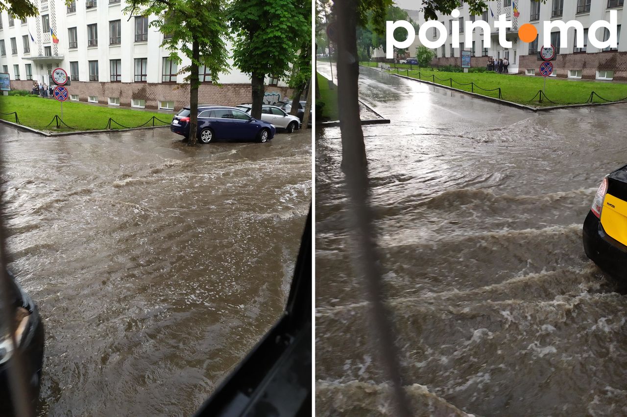В Кишиневе улицы превратились в реки