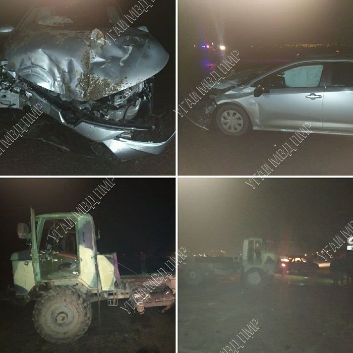 В Приднестровье при столкновении грузовика с легковушкой пострадали три человека