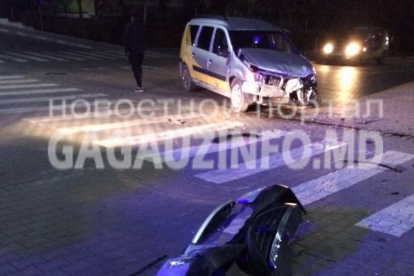 В Комрате такси спровоцировало тройное ДТП