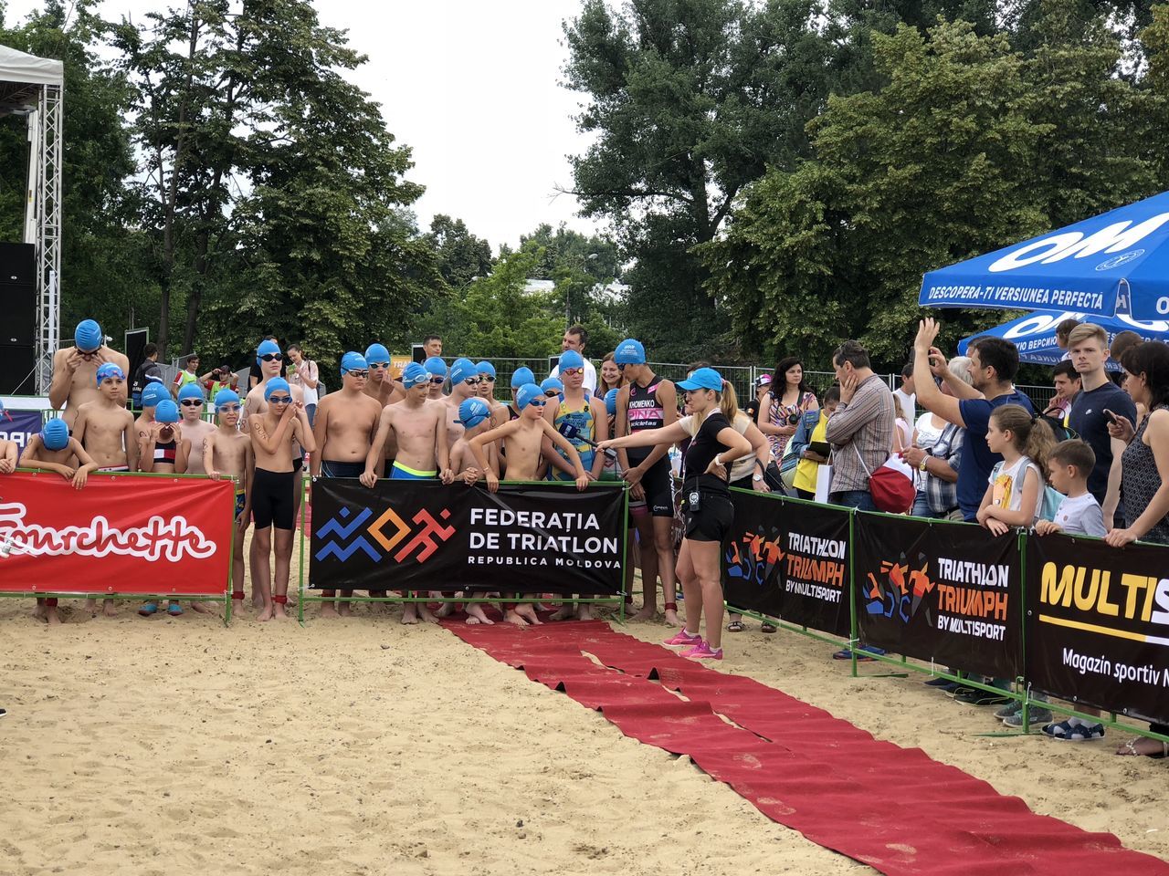 Впервые в Молдове прошел детский чемпионат по триатлону Kids Triathlon Triumph