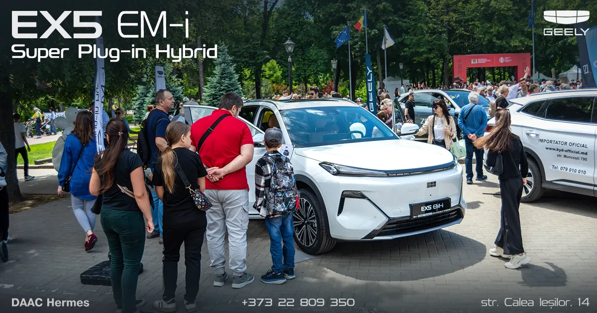 China Day la Chișinău: Geely EX5 EM-i, în centrul atenției vizitatorilor