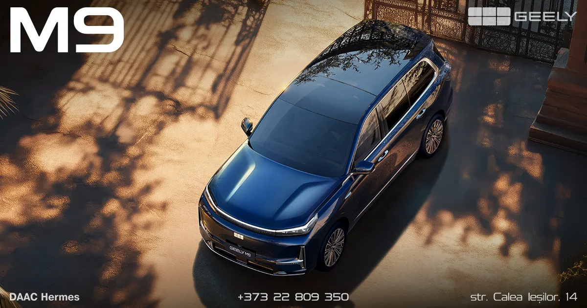 Geely M9 — noul SUV de lux supranumit „Nava de croazieră”, disponibil pentru precomandă
