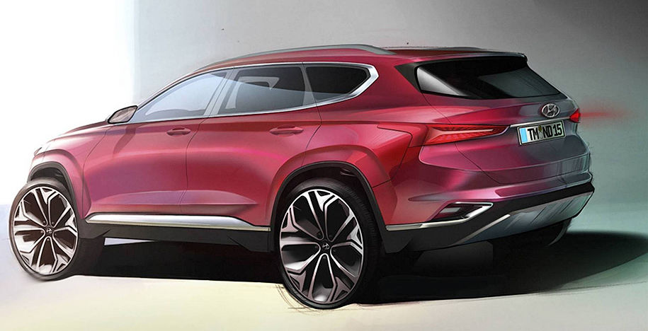 Hyundai опубликовала изображения вседорожника Santa Fe