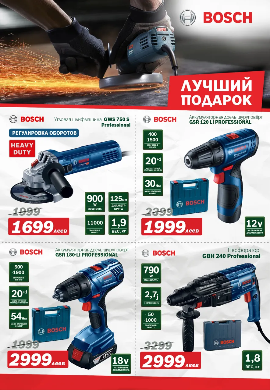 Bosch Siemens: Электроинструмент – лучшие предложения уходящего года