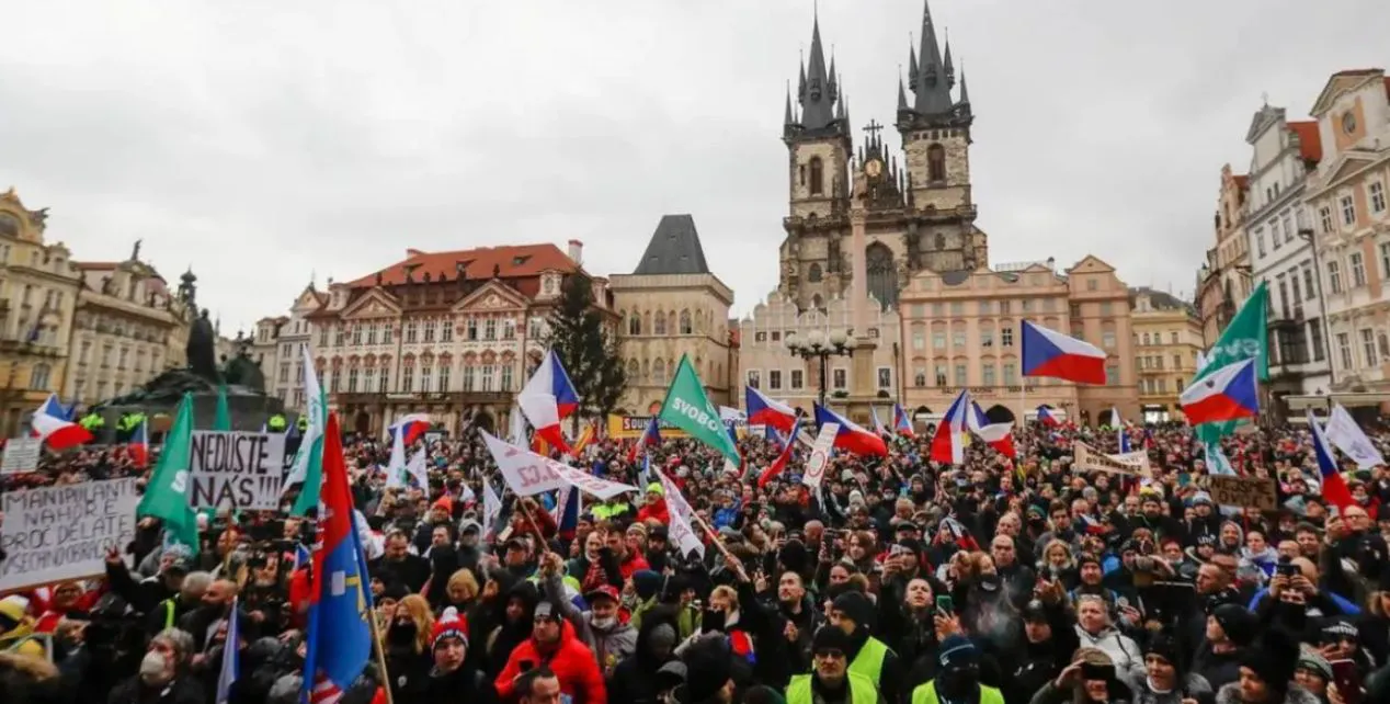 В Чехии прошли антиправительственные акции протеста