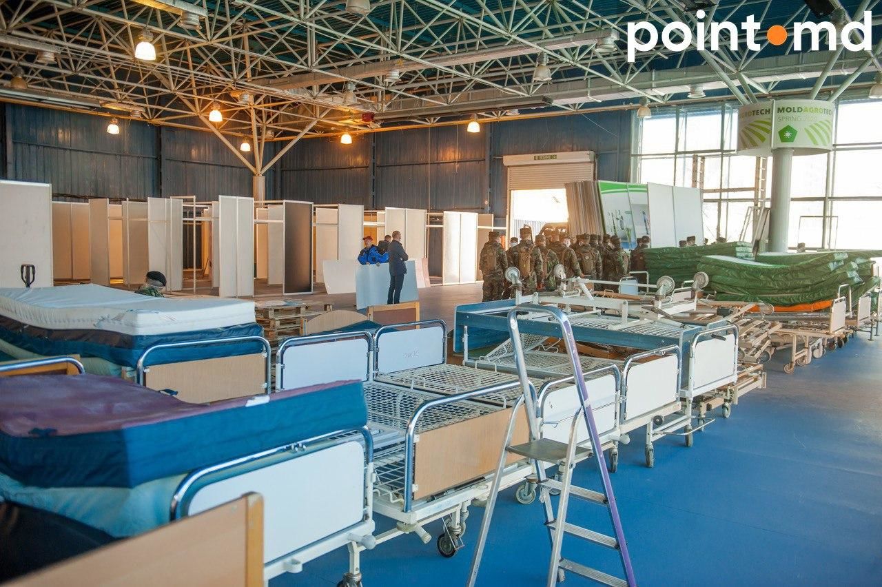 Центр приема пациентов с COVID-19 в Moldexpo готов на 90%
