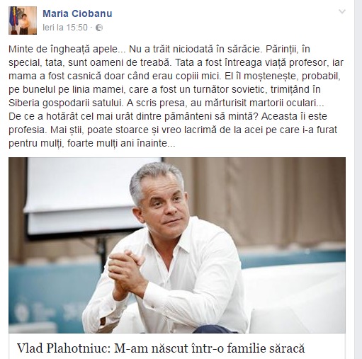 Deputat, despre mărturisirile lui Plahotniuc cu privire la familia sa