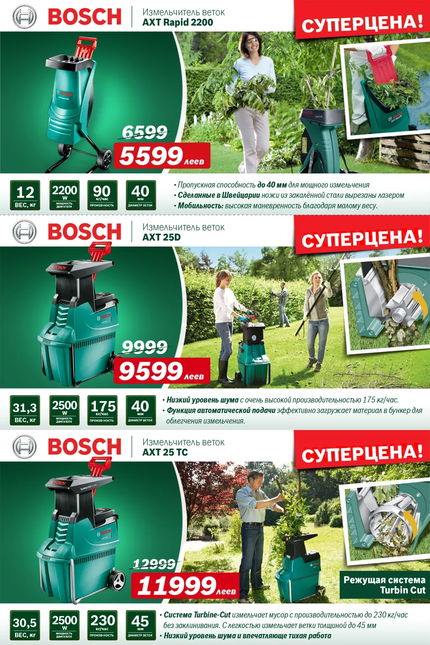 Bosch Siemens: Супер предложение осени – садовая техника Bosch