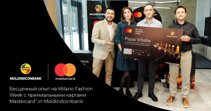 Moldindconbank и Mastercard определили клиента, который поедет на Неделю моды в Милане