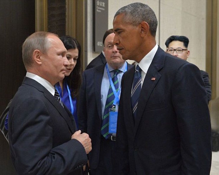 Холодный взгляд Путина и Обамы на G20 стал мемом