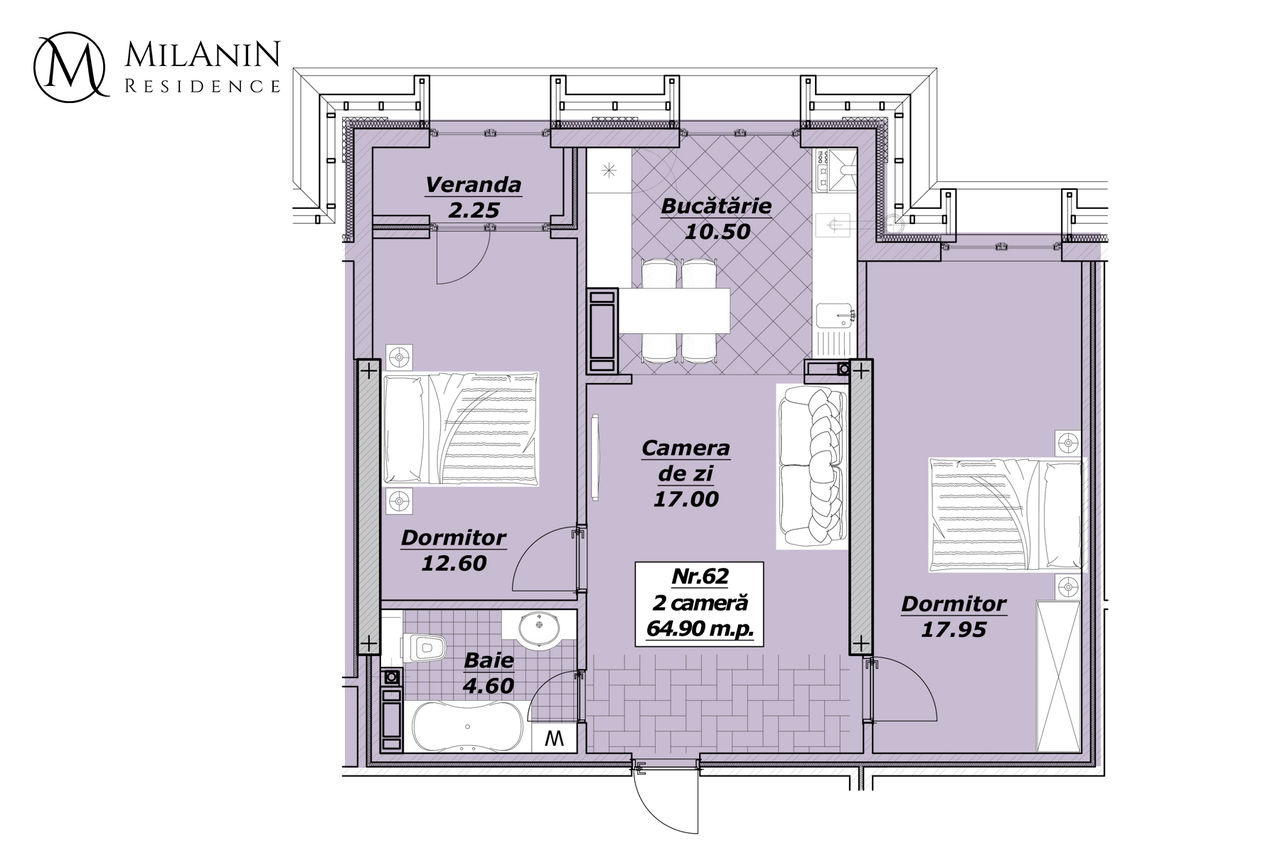 Milanin Residence: -10% на квартиру площадью 65 м2 в элитном новострое Александру чел Бун ®
