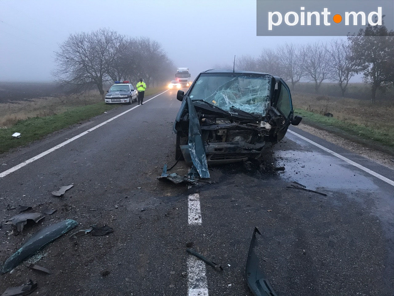 Grav accident la Ștefan Vodă: Un bărbat a murit pe loc