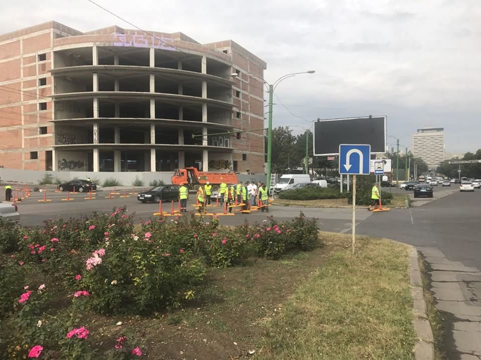 Atenție, șoferi! Sens giratoriu într-o nouă intersecţie din Chişinău