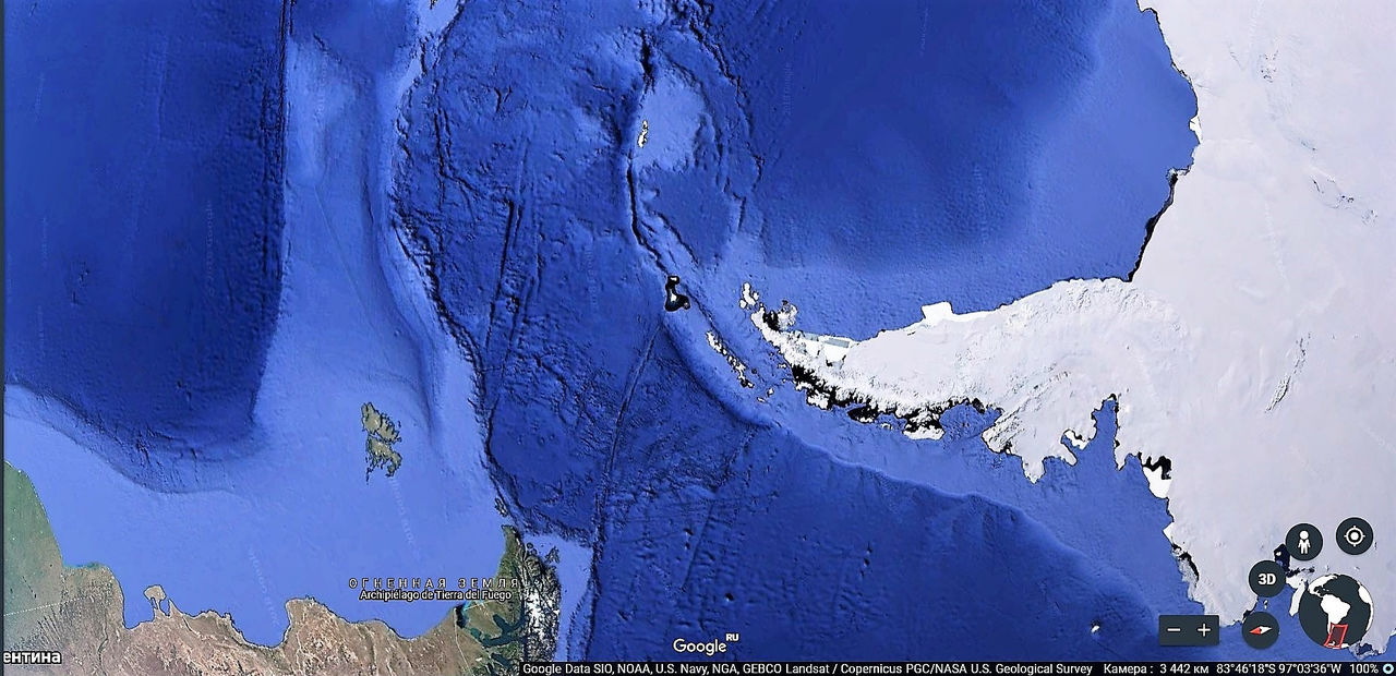 На Google Earth нашли таинственные тоннели, связывающие Антарктиду и Австралию