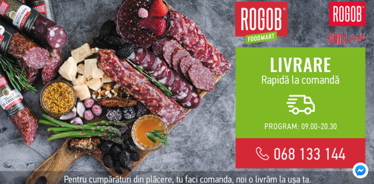 Rogob Foodmart предлагает быструю доставку по Кишиневу ®