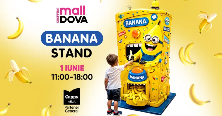 Bananamania la Shopping MallDova: 1 iunie pentru toată familia
